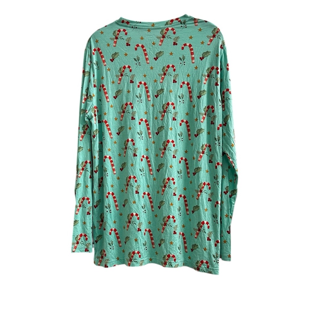 Posh Peanut Christmas Pajama T-Shirt Long Sleeve Bamboo Loungewear Size Large - Picture 5 of 5